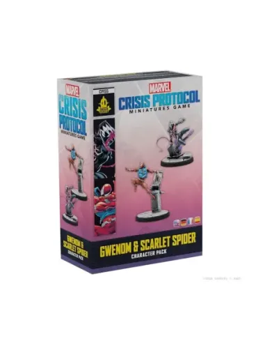 Juego de mesa marvel crisis protocol gwenom & scarlet spider edad recomendada 14 años