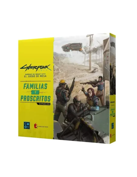 Juego de mesa cyberpunk 2077: familias y proscritos edad recomendada 14 años