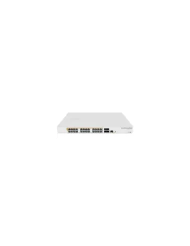 Switch Mikrotik CRS328-24P-4S+RM/ 28 Puertos/ RJ45 10/100/1000/ SFP/ PoE