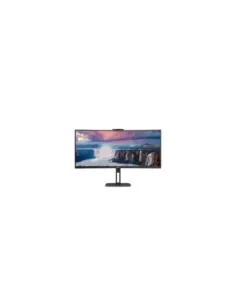 Monitor Profesional Curvo Ultrapanorámico AOC CU34V5CW/BK 34"/ UWQHD/ Webcam/ Multimedia/ Regulable en altura/ Negro