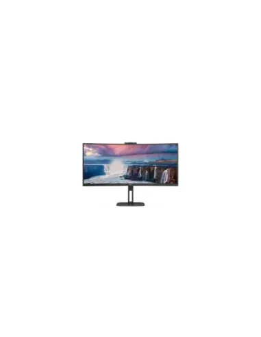 Monitor Profesional Curvo Ultrapanorámico AOC CU34V5CW/BK 34"/ UWQHD/ Webcam/ Multimedia/ Regulable en altura/ Negro