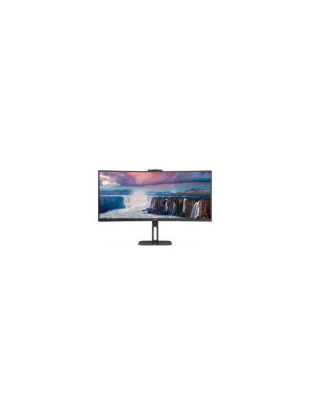 Monitor Profesional Curvo Ultrapanorámico AOC CU34V5CW/BK 34"/ UWQHD/ Webcam/ Multimedia/ Regulable en altura/ Negro