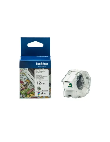 Rollo cinta adhesiva brother cz1002 12mm x 5m