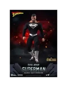 Figura beast kingdom dc comics superman dynamic8h traje negro especial