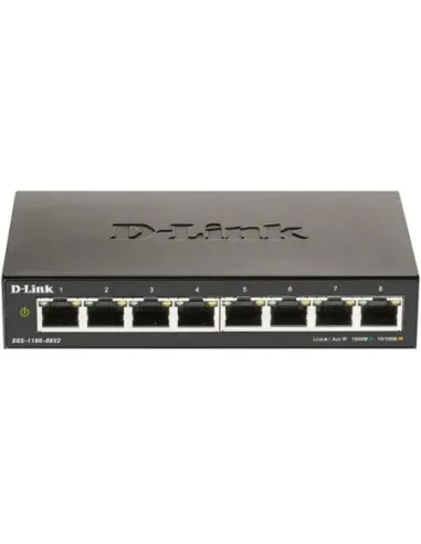 Switch d - link 8 puertos 10 - 100 - 1000 gestionable easysmart