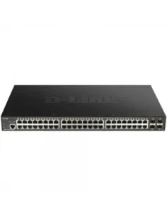 Switch d - link 52 puertos gestionable 48 gigabit ethernet 10 - 100 - 1000 poe 4 sfp