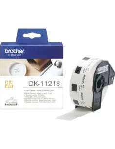 Etiquetas papel precortada brother dk11218 24mm
