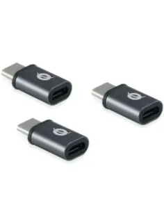 Kit adaptadores conceptronic usb tipo c 3.1 macho a micro usb hembra otg pack 3 unidades