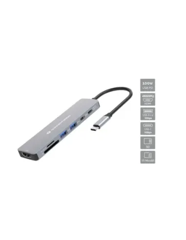 Docking station conceptronic donn28g usb tipo c 7 en 1