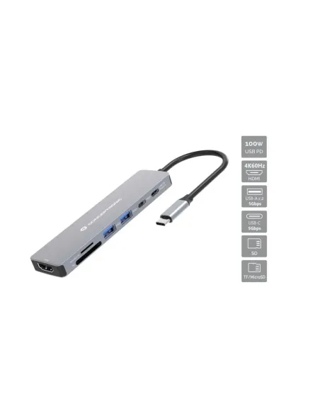 Docking station conceptronic donn28g usb tipo c 7 en 1