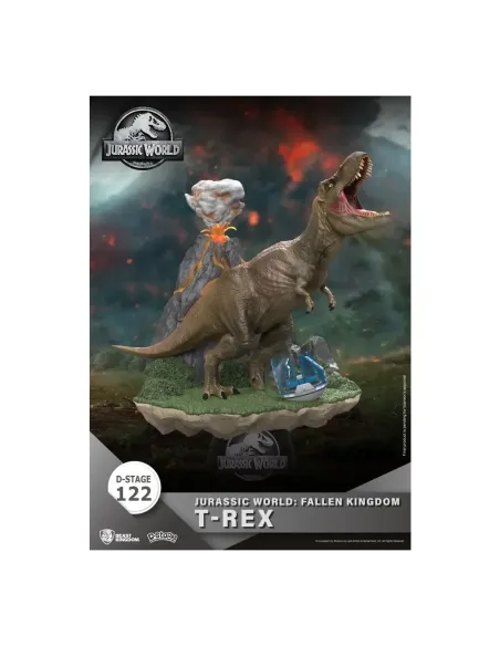 Figura beast kingdom dstage jurassic world el reino caido t - rex