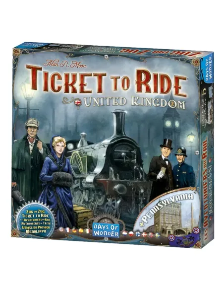 Juego de mesa ¡aventureros al tren! reino unido pegi 8