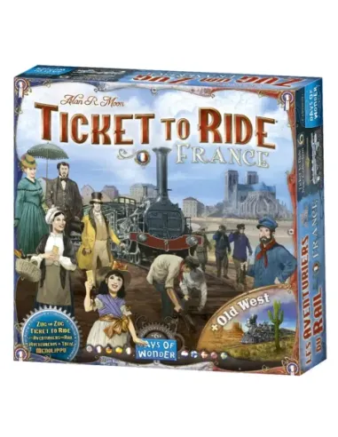 Juego de mesa aventureros al tren francia (+ el viejo oeste) pegi 8