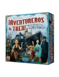 Juego de mesa ¡aventureros al tren! la vuelta al mundo pegi 8