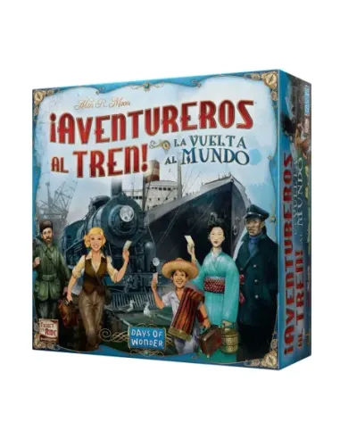 Juego de mesa ¡aventureros al tren! la vuelta al mundo pegi 8
