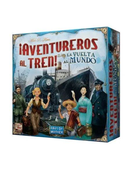 Juego de mesa ¡aventureros al tren! la vuelta al mundo pegi 8