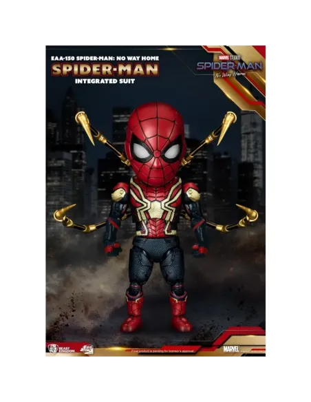 Figura beast kingdom egg attack marvel spider - man no way home traje integrado