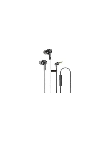 Auriculares Intrauditivos Qubo EB-100/ con Micrófono/ Jack 3.5/ Negros