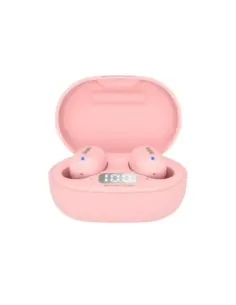 Auriculares inalambricos aiwa ebtw - 150 bluetooth rosa + estuche de carga