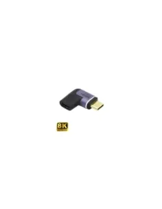 EWENT USB4 TYPE C FEMALE TO TYPE C MALE THUNDERBOLT™3/4 ANGLED AND MAGNETIC ADAPTER, PD 140W, VIDEO 8K@60HZ, 40GBPS