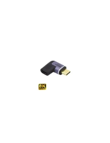 EWENT USB4 TYPE C FEMALE TO TYPE C MALE THUNDERBOLT™3/4 ANGLED AND MAGNETIC ADAPTER, PD 140W, VIDEO 8K@60HZ, 40GBPS