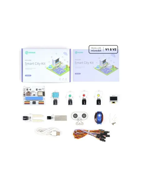 Kit de sensores inteligentes micro:bit ciudad inteligente - smart city kit - sin placa