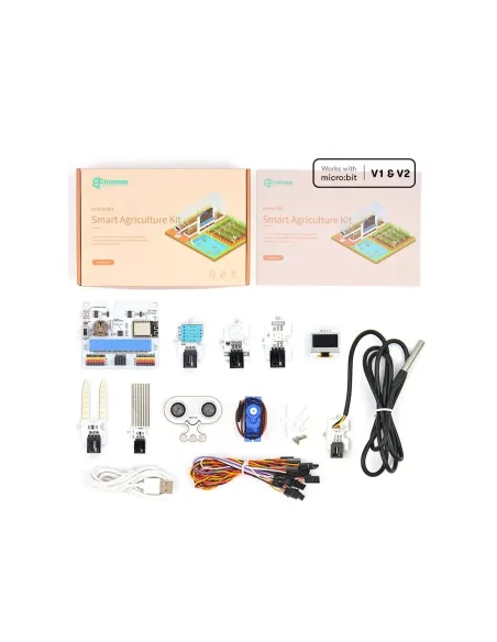 Kit de sensores inteligentes micro:bit agricultura inteligente - smart agriculture kit - sin placa