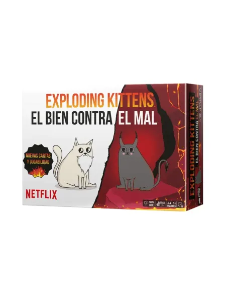 Juego de mesa exploding kittens el bien contra el mal edad recomendada 7 años