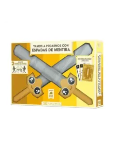 Juego de mesa vamos a pegarnos con espadas de mentira edad recomendada 10 años