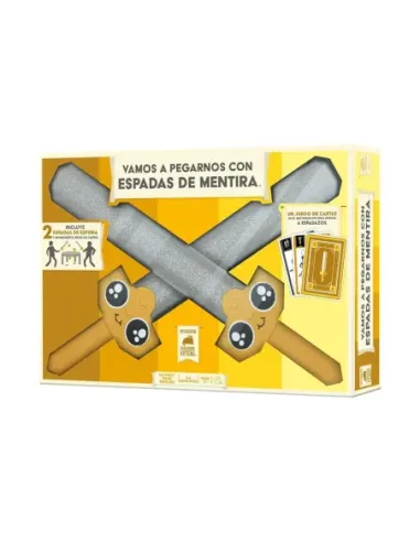 Juego de mesa vamos a pegarnos con espadas de mentira edad recomendada 10 años