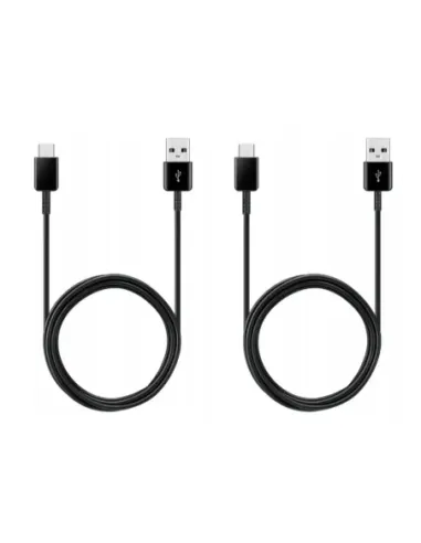 Cable usb tipo c a usb tipo a samsung 1.5m -  macho - macho -  negro 2 unidades