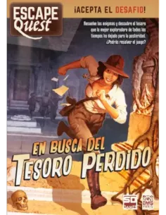 Juego de mesa escape quest 1: en busca del tesoro perdido formato libro pegi 12