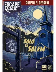 Juego de mesa escape quest 3: solo en salem formato libro pegi 12