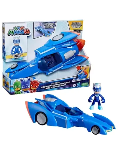 Figura hasbro gatomovil pj masks power heroes -  súper gato - móvil