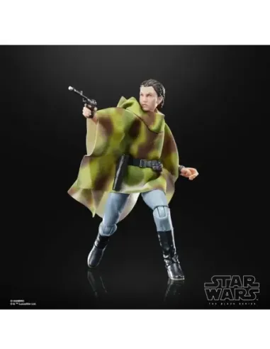 Figura hasbro the black series 40th aniversario star wars: return of the jedi -  princesa leia (endor)