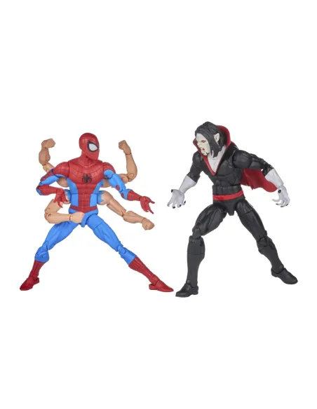 Pack 2 figuras hasbro marvel legends series spider - man & morbus