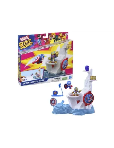 Set de juego hasbro marvel stunt squad tower smash