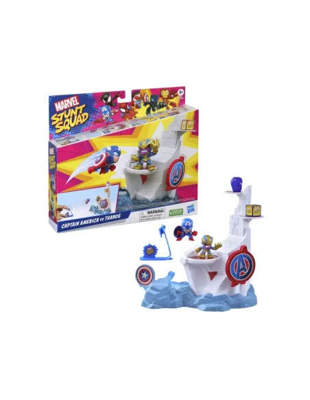 Set de juego hasbro marvel stunt squad tower smash