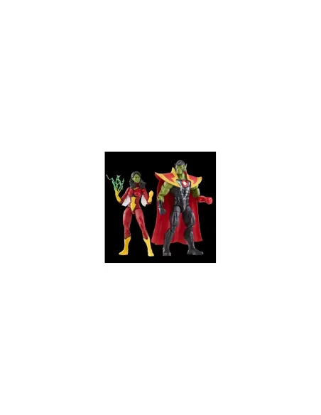 Figura hasbro marvel legends series avengers skrull queen & super - skrull