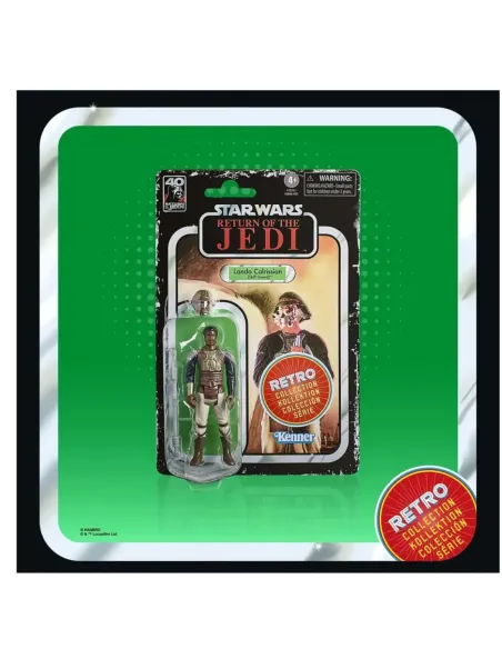 Figura hasbro star wars retro collection -  lando caalrissian (skiff guard)