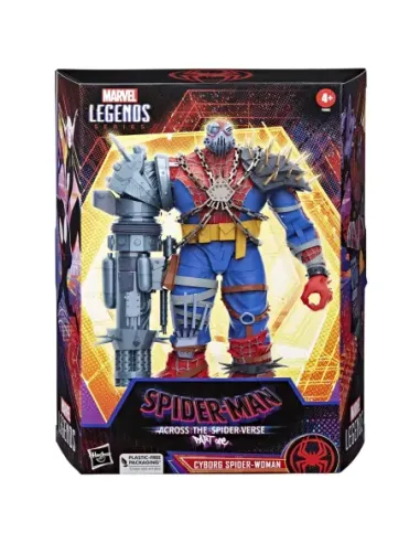 Figura hasbro marvel legends cyborg spiderwoman