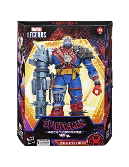 Figura hasbro marvel legends cyborg spiderwoman