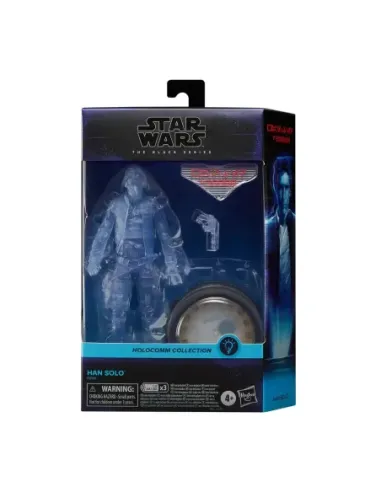 Figura hasbro star wars the black series holocomm collection han solo