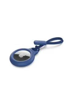 Llavero belkin f8w974btblu aplle airtag azul con correa