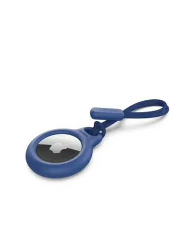 Llavero belkin f8w974btblu aplle airtag azul con correa