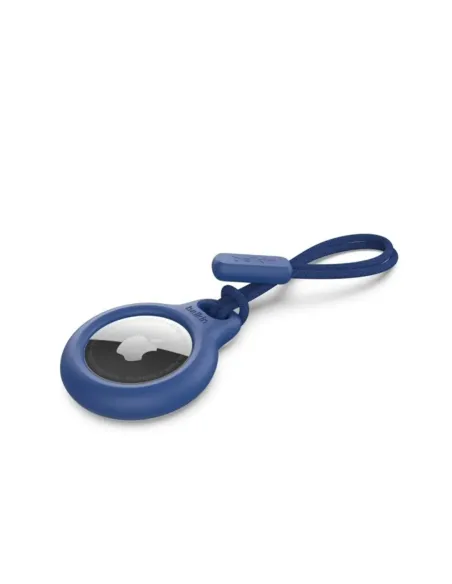 Llavero belkin f8w974btblu aplle airtag azul con correa