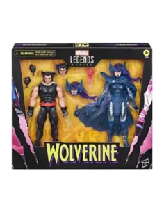Set figuras hasbro marvel legends series wolverine & lady psylocke