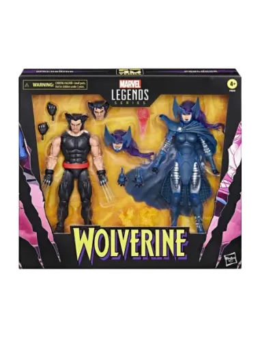 Set figuras hasbro marvel legends series wolverine & lady psylocke