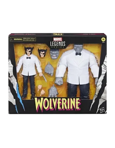 Set figuras hasbro marvel legends series wolverine path & hulk