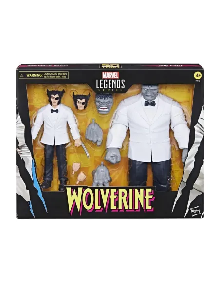 Set figuras hasbro marvel legends series wolverine path & hulk